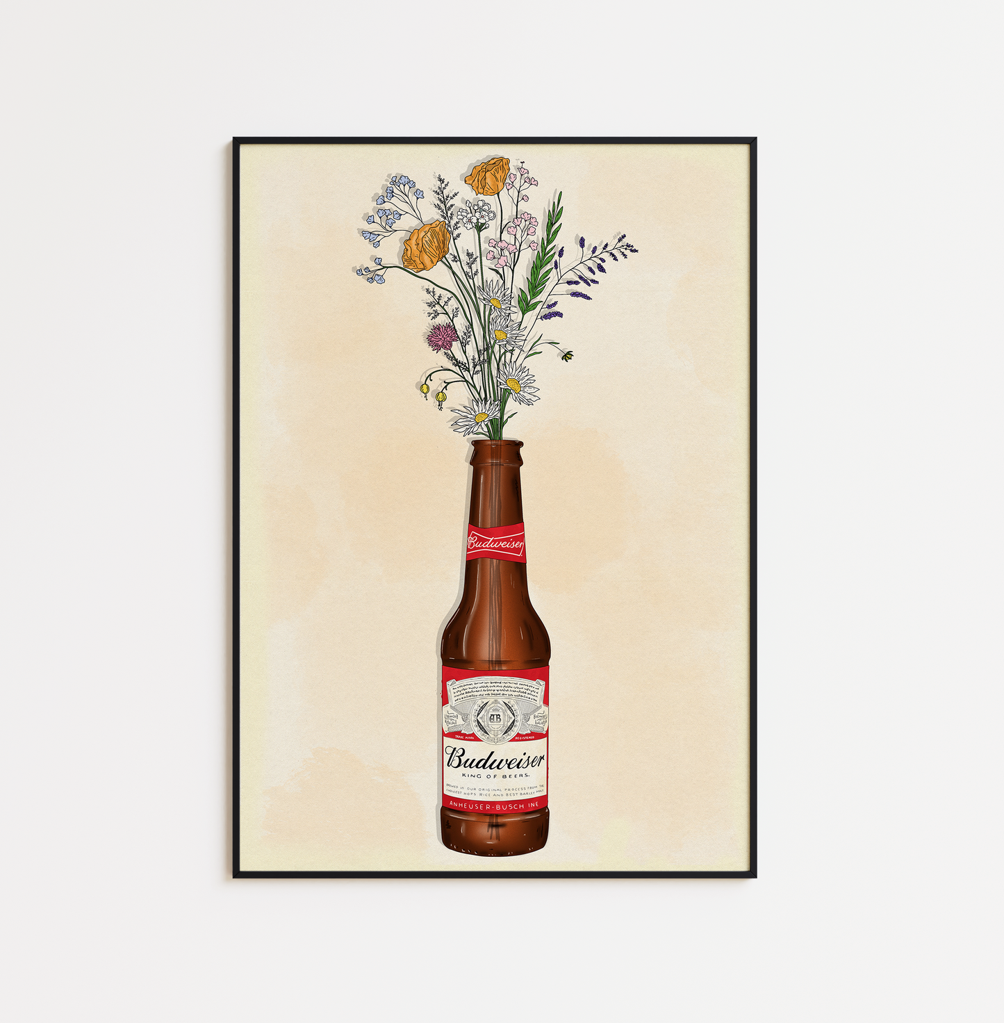 Budweiser and Flowers