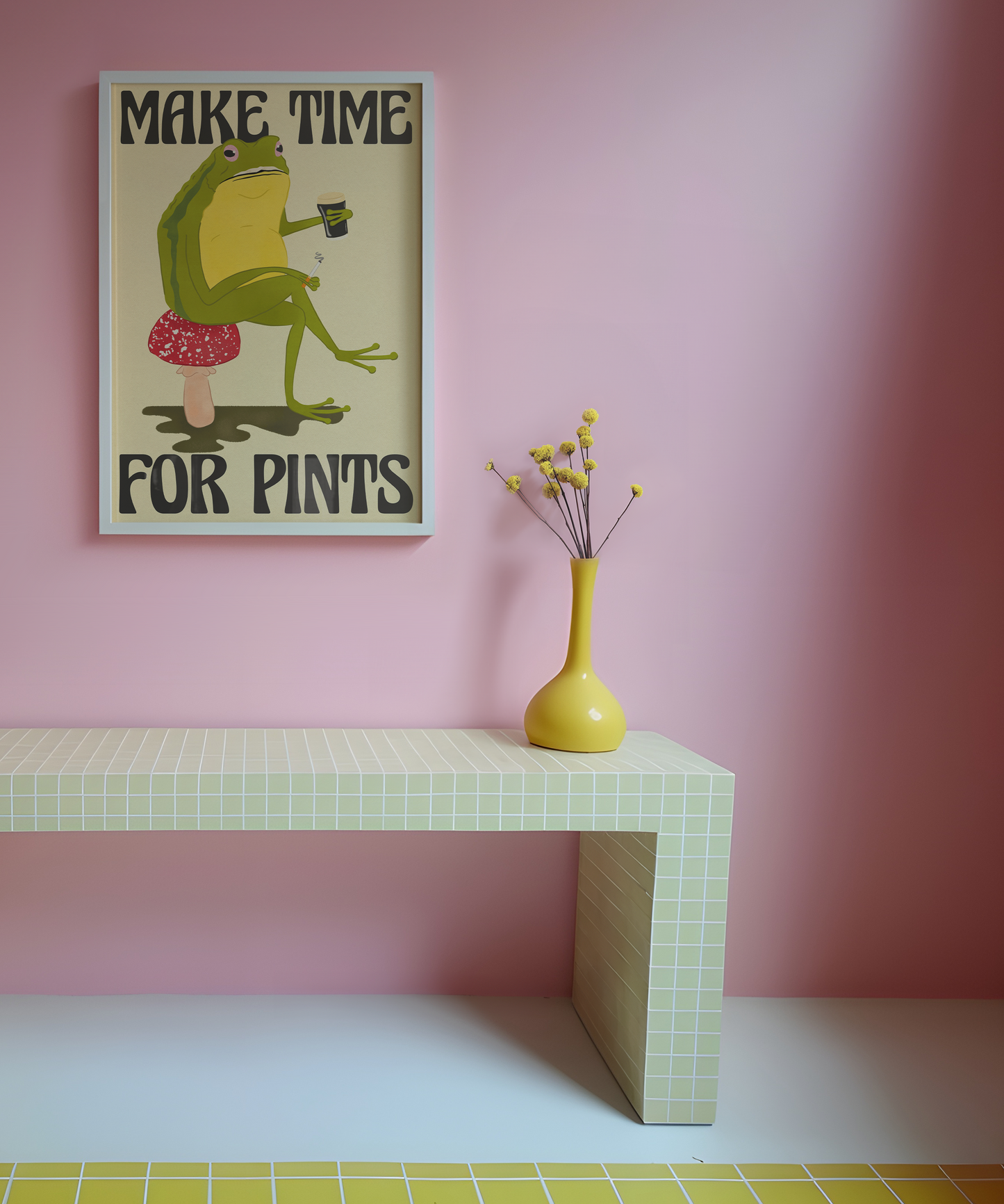 Frog with Pint - Guinness or Beer Options