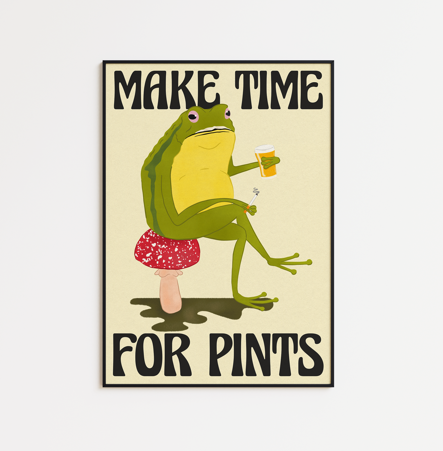 Frog with Pint - Guinness or Beer Options