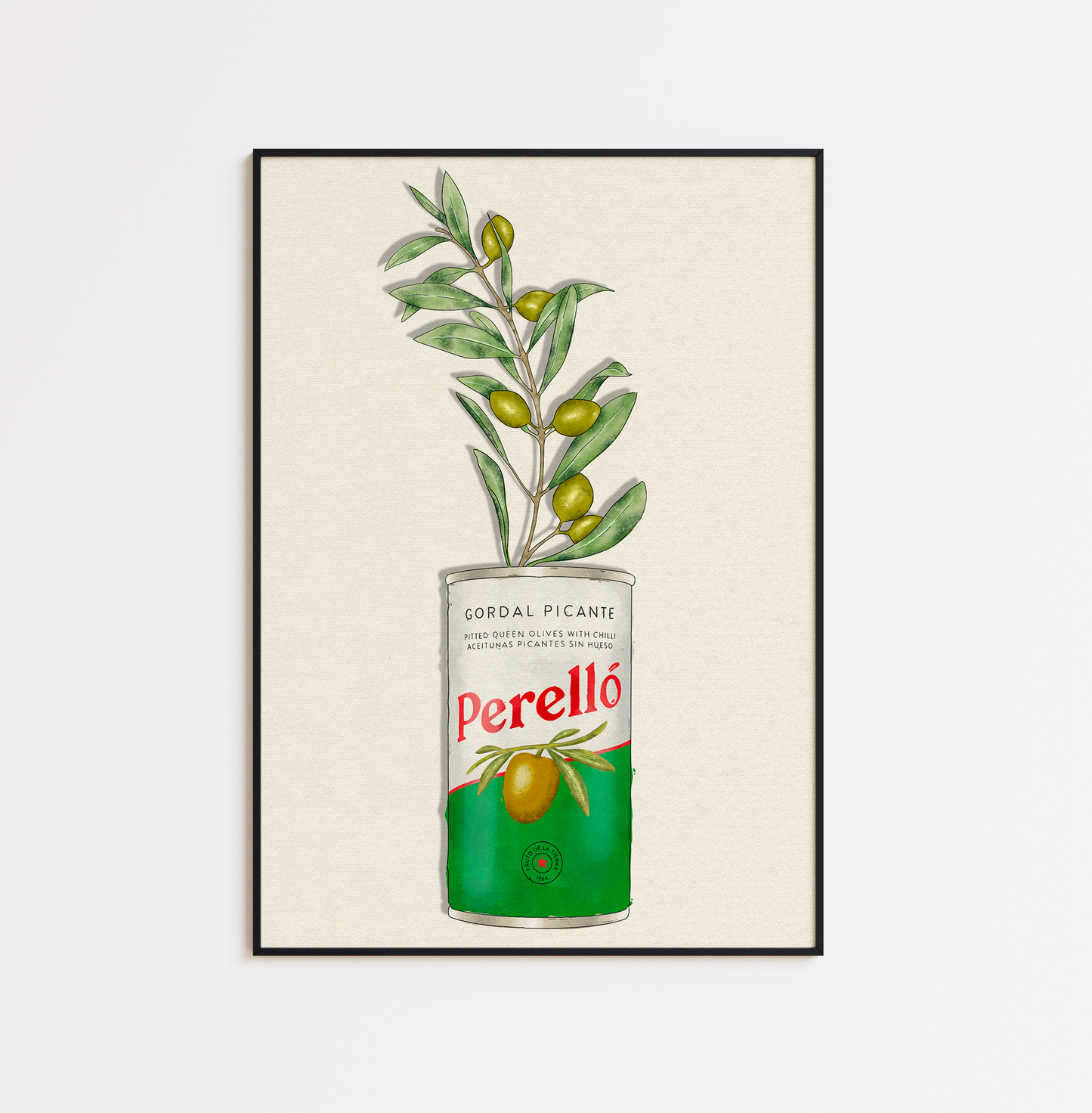 Perello Olive Tin and Olive Branch