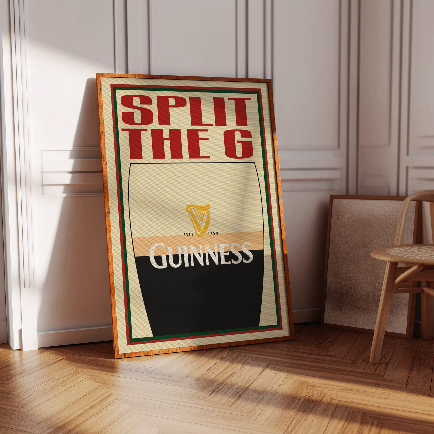 Guinness Pint - Retro Style (Variations available)
