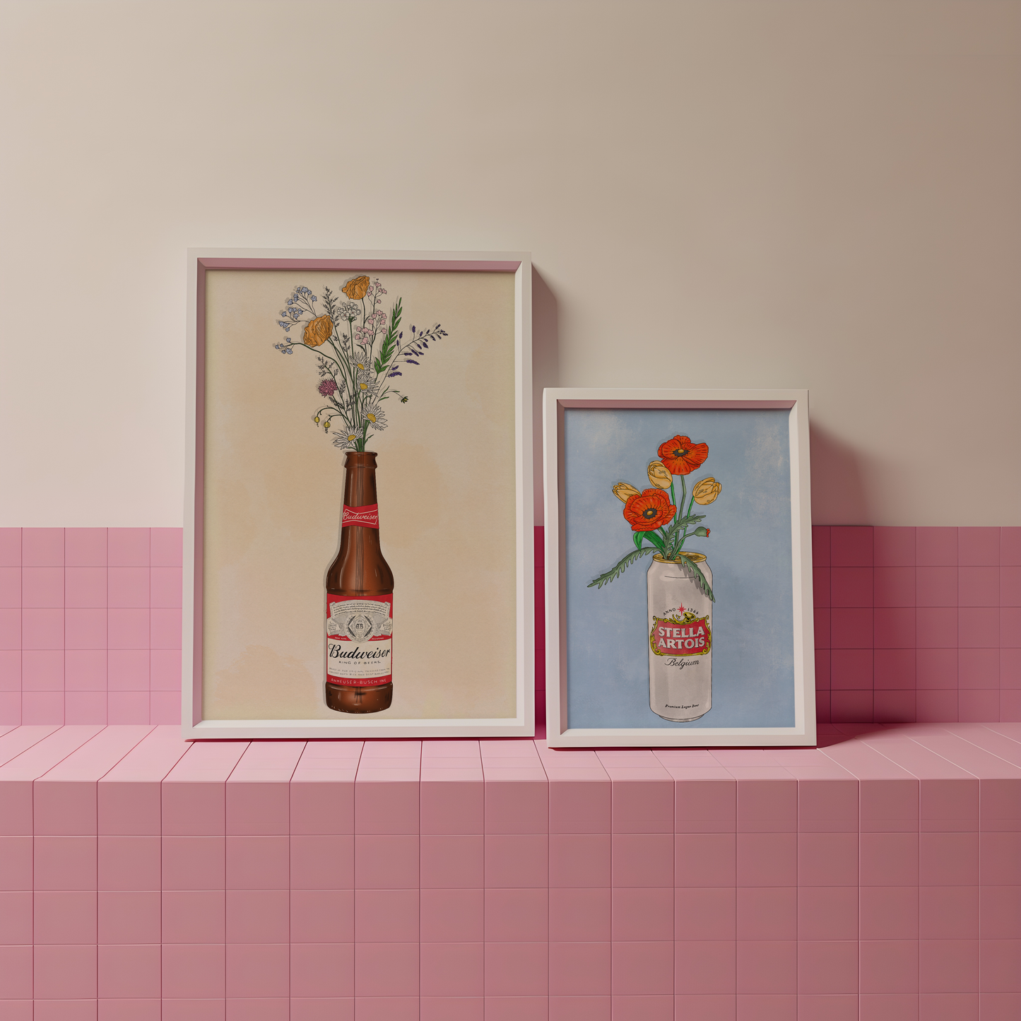 Budweiser and Flowers