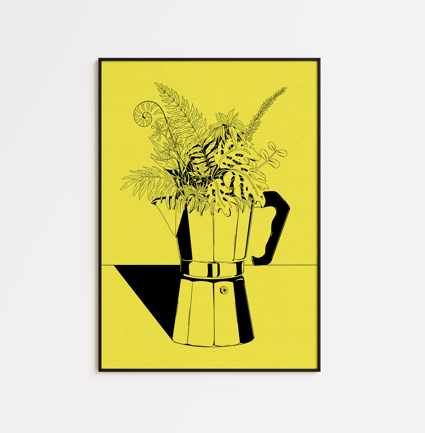 Coffee Pot and Flowers