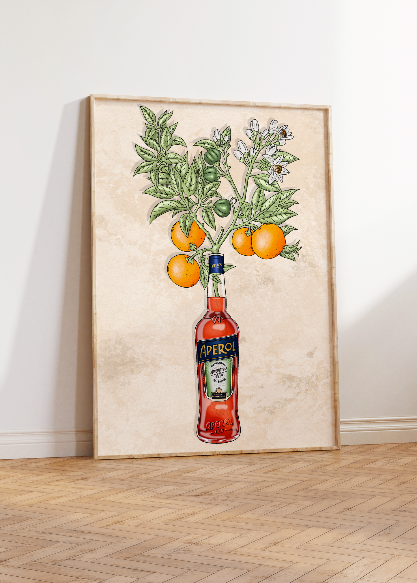 Aperol Spritz and Orange Branch