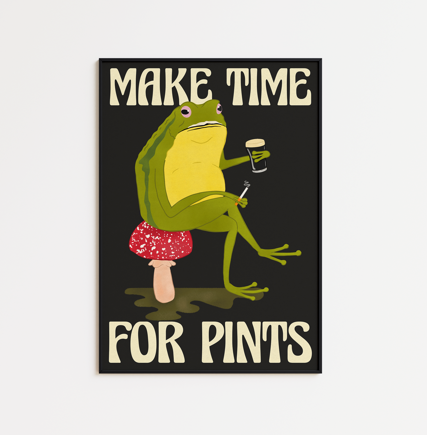Frog with Pint - Guinness or Beer Options