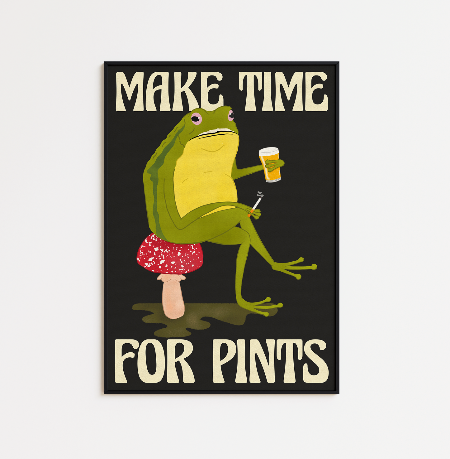 Frog with Pint - Guinness or Beer Options