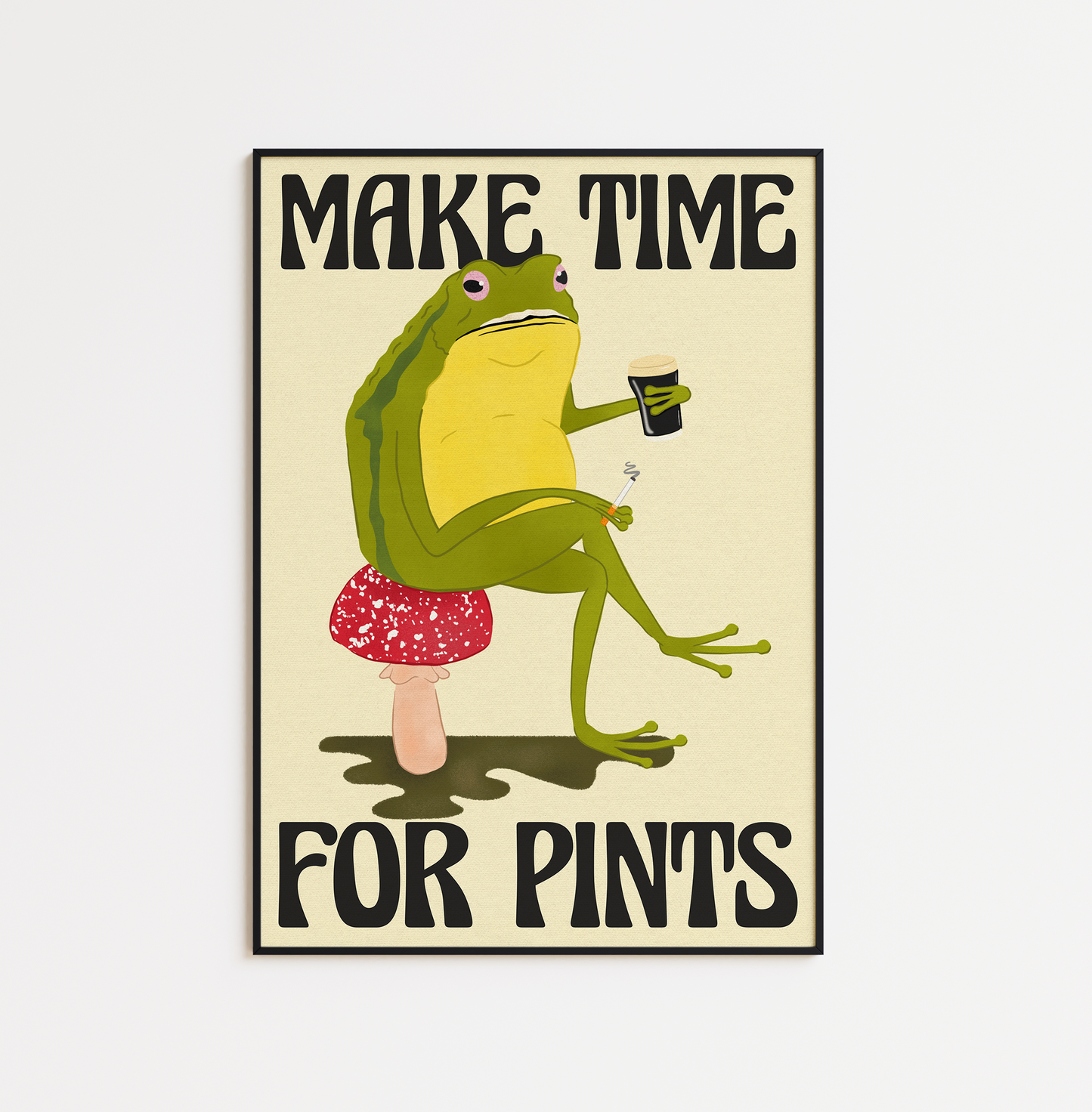 Frog with Pint - Guinness or Beer Options