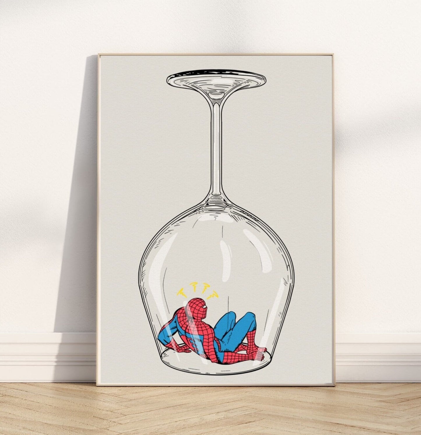 Spider-Man Under Glass - Wine Edition