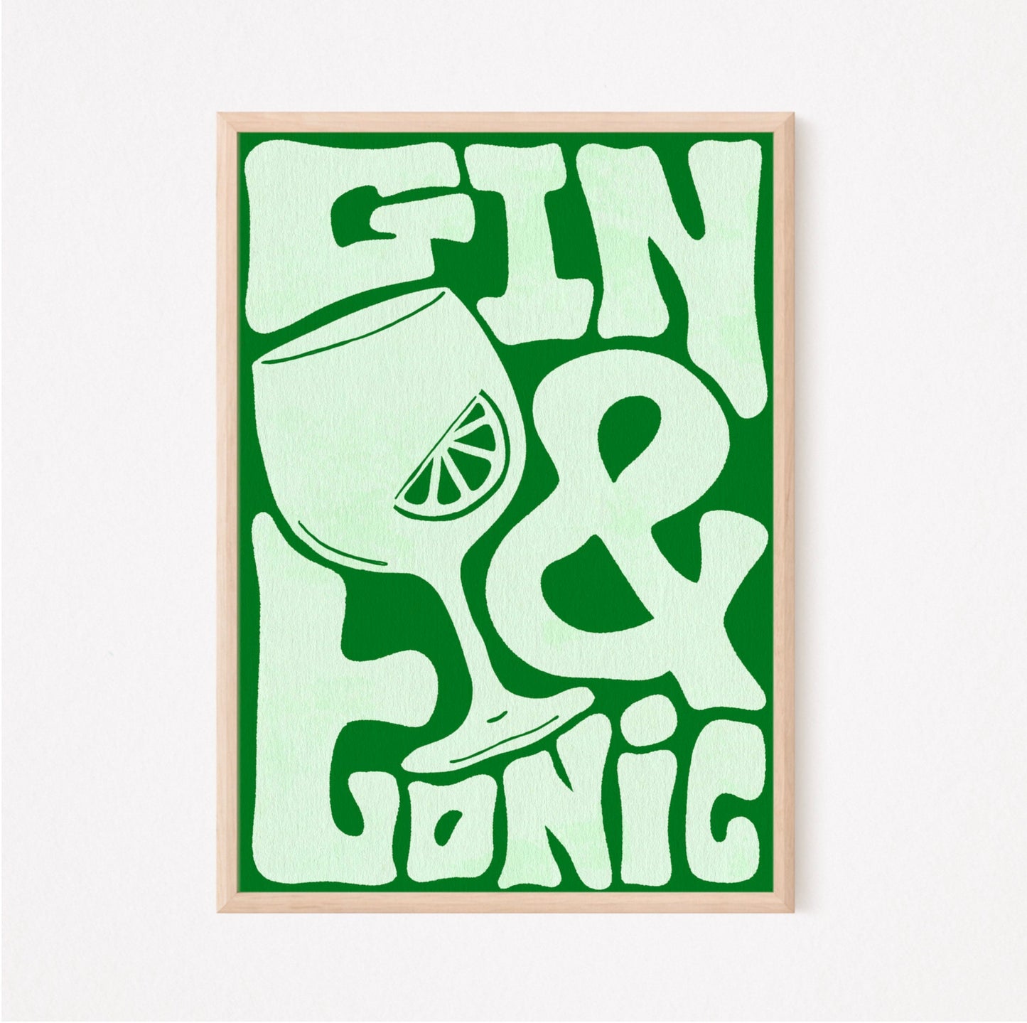 Funky Gin & Tonic Typography