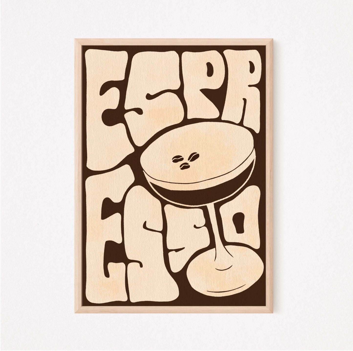 Funky Espresso Martini Typography