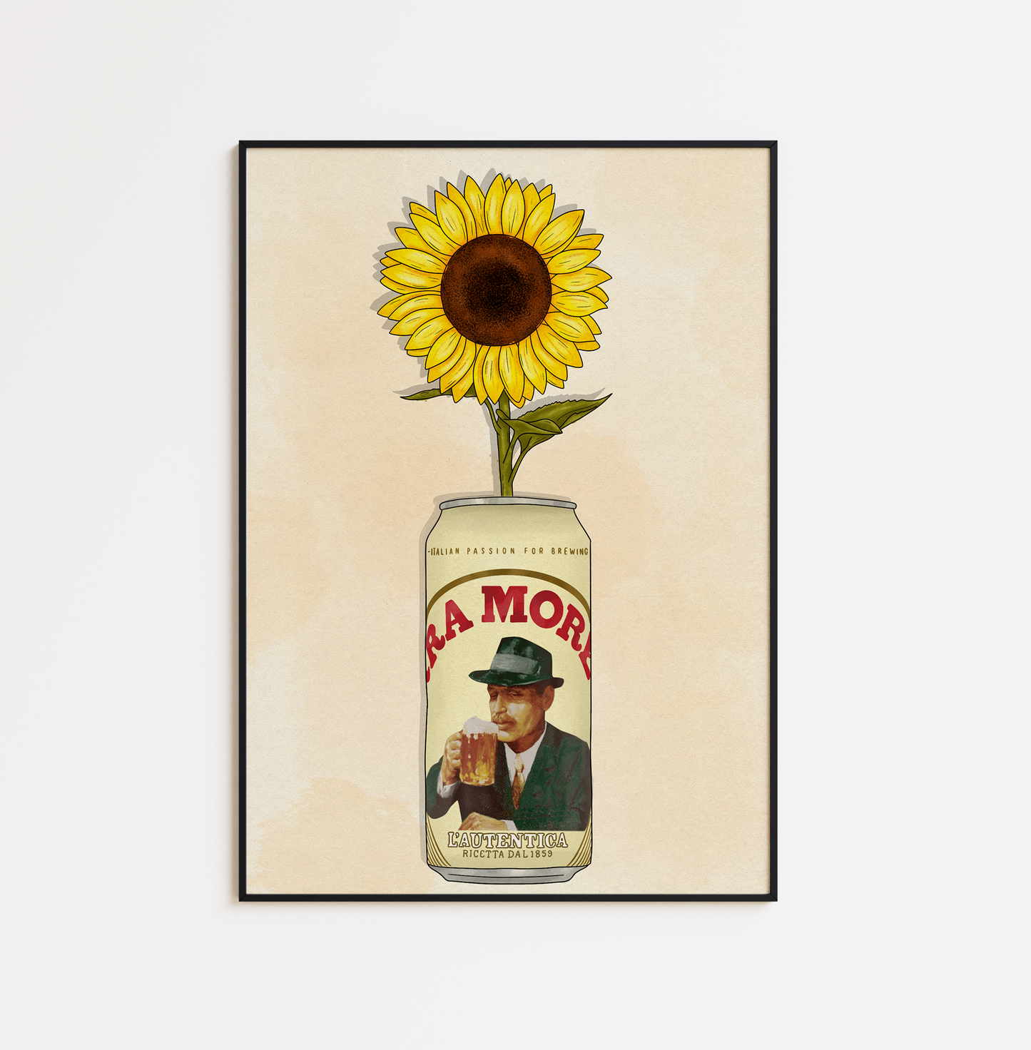 Birra Moretti and Flowers