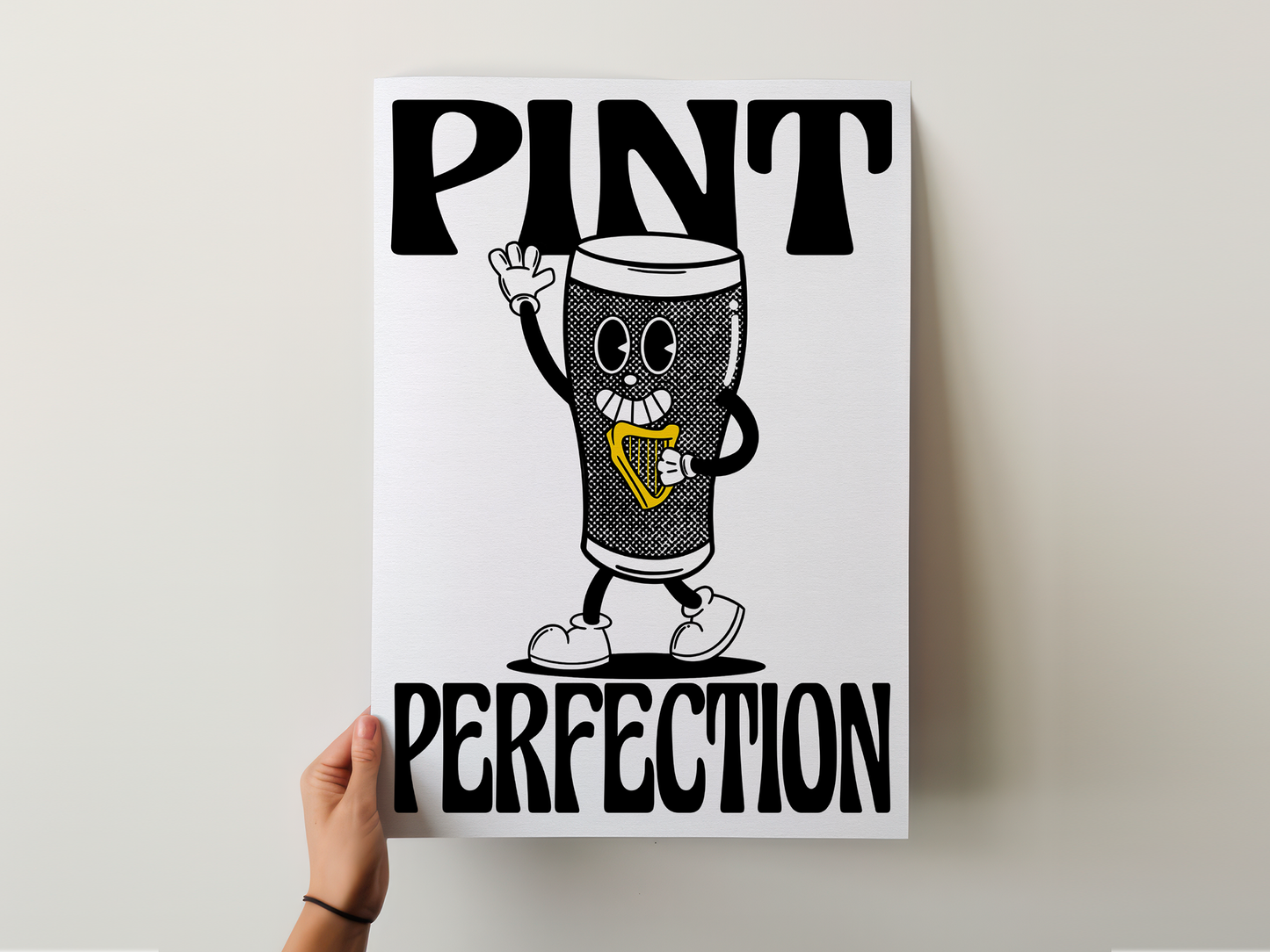 Cartoon Guinness Pint Perfection