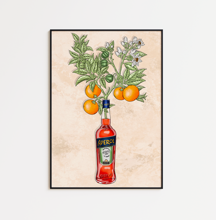 Aperol Spritz and Orange Branch