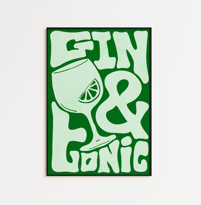 Funky Gin & Tonic Typography