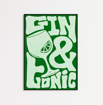 Funky Gin & Tonic Typography