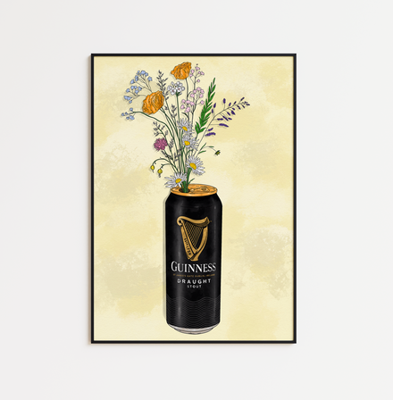 Stout Can and Flowers