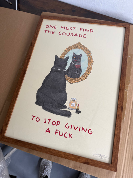 One Must Find the Courage - Hand Finished Limited Edition Print