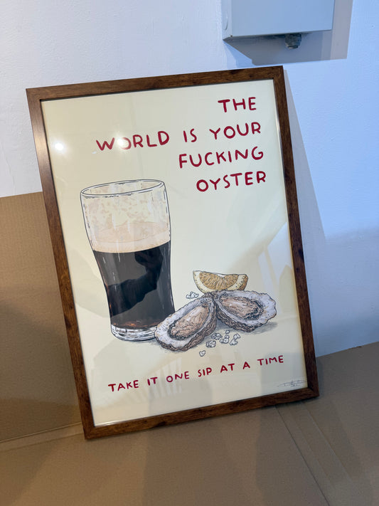 The World is Your Oyster - Hand Finished Limited Edition Print
