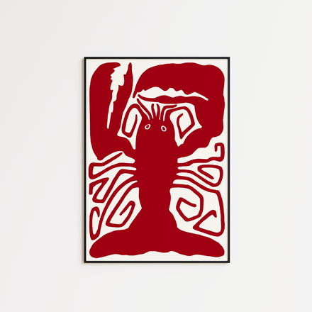 Lobster Bold Graphic Print
