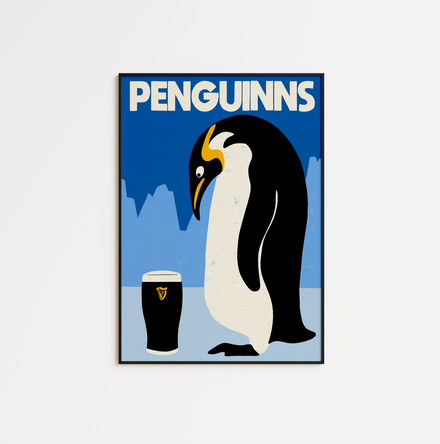 Penguinns - Stout Penguin Print