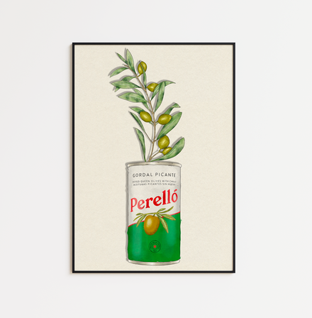 Perello Olive Tin and Olive Branch