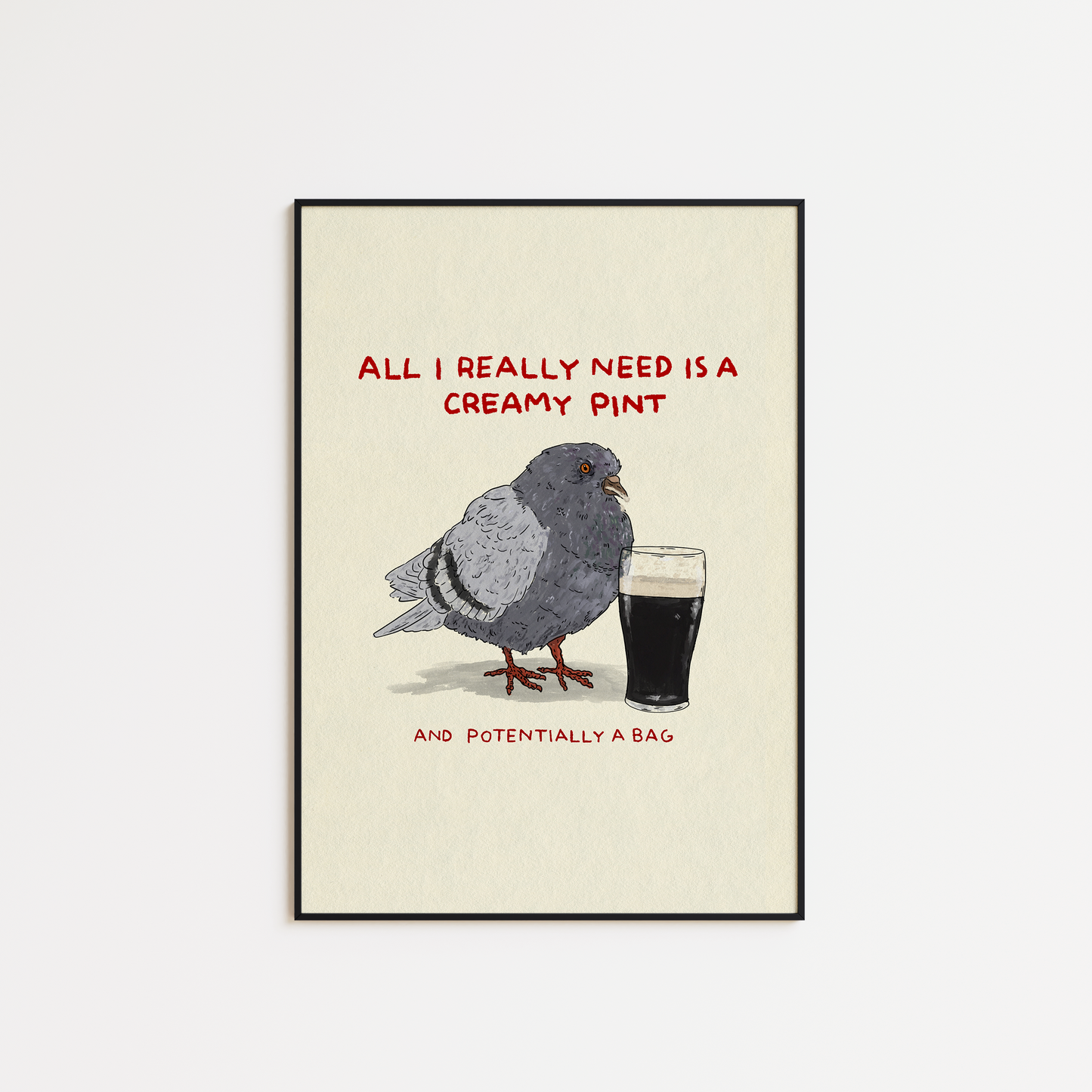 Pigeon - Creamy Pints (2 quote variations available)