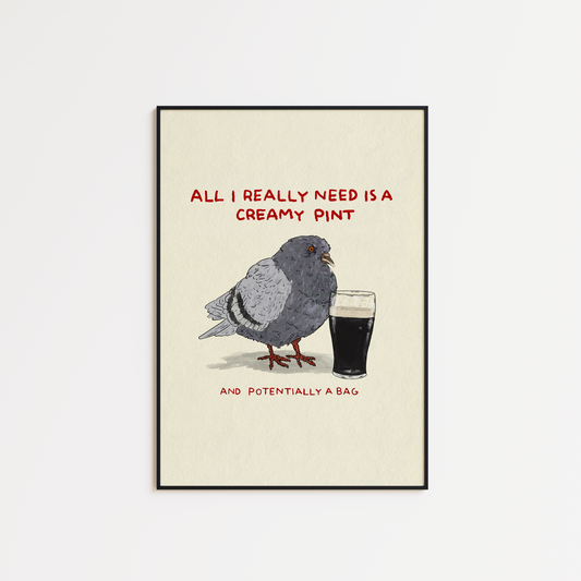 Pigeon - Creamy Pints (2 quote variations available)