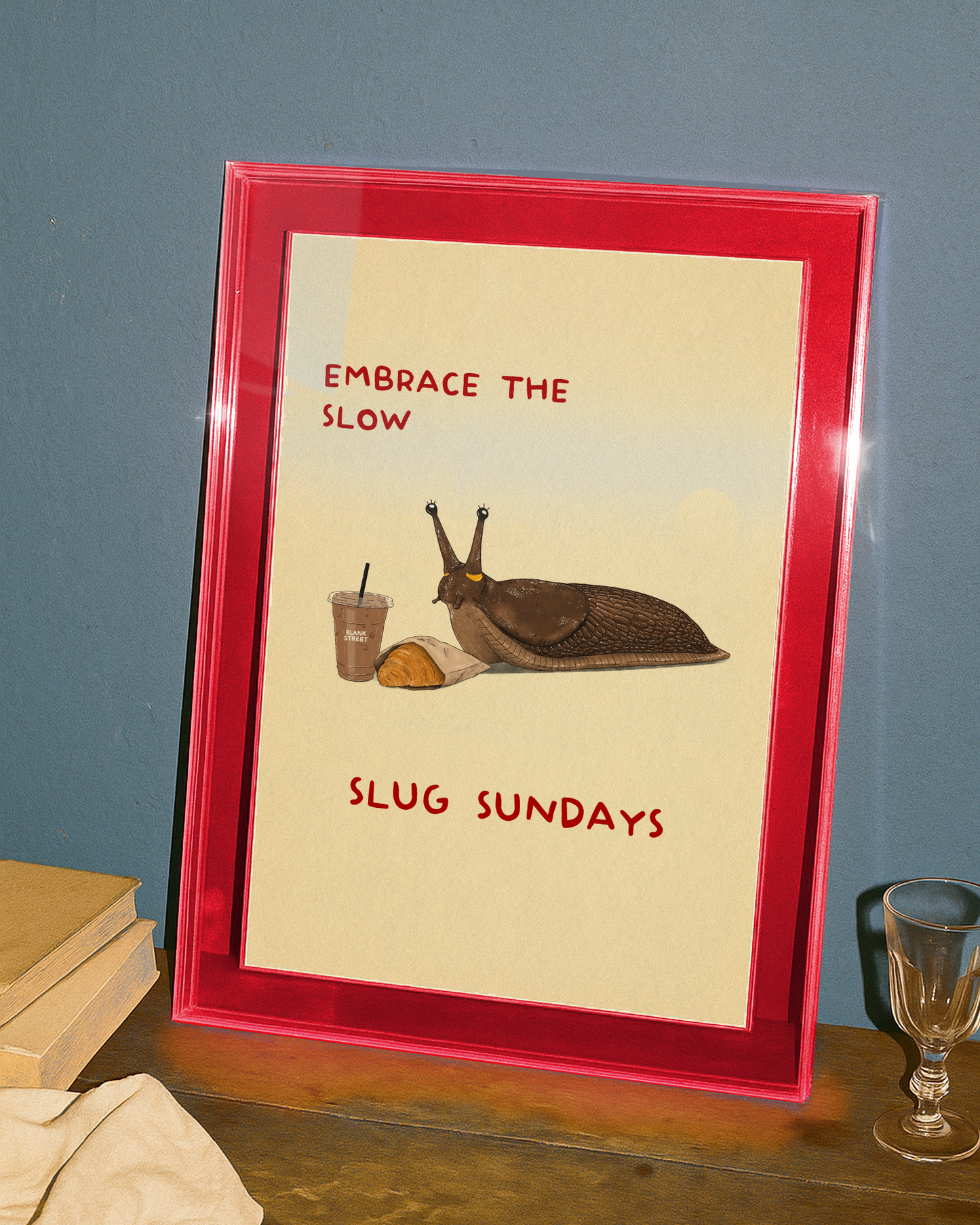 Slug Sundays - Embrace The Slow Prints (Coffee & Matcha versions available)