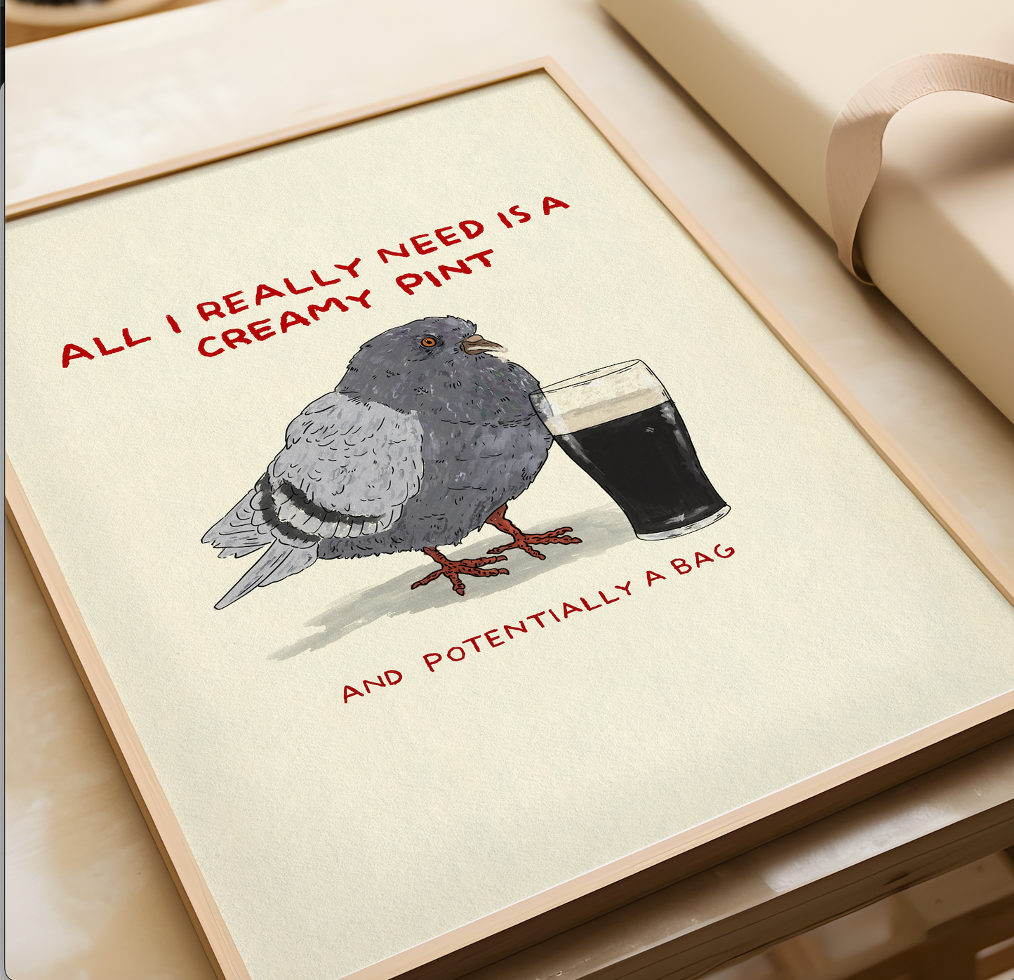 Pigeon - Creamy Pints (2 quote variations available)