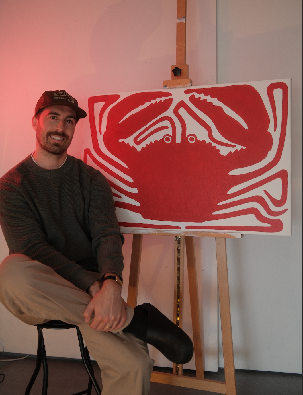 CRAB - Orignal Painting 91.3cm x 61cm (36 x 42 Inch)