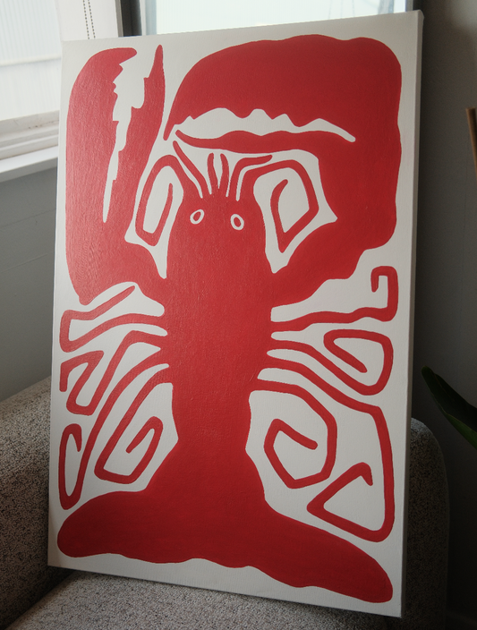 LOBSTER - Orignal Painting 91.3cm x 61cm (36 x 42 Inch)