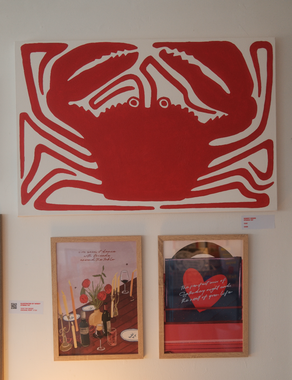 CRAB - Orignal Painting 91.3cm x 61cm (36 x 42 Inch)