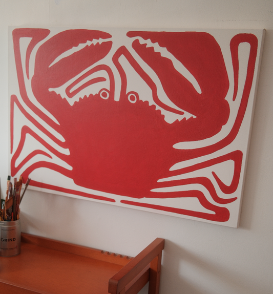 CRAB - Orignal Painting 91.3cm x 61cm (36 x 42 Inch)