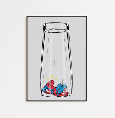 Spiderman Under Glass - Pint Edition