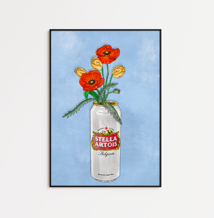 Stella Artois and Flowers