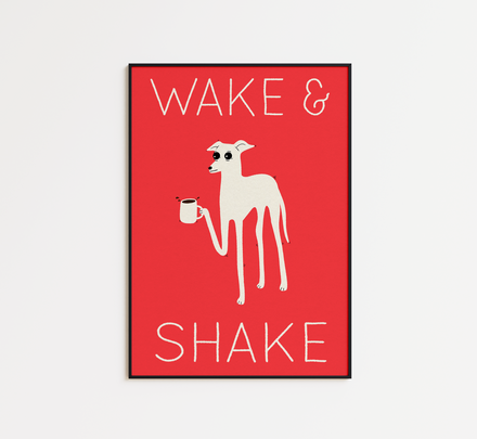 Wake & Shake - Iggy Greyhound Dog