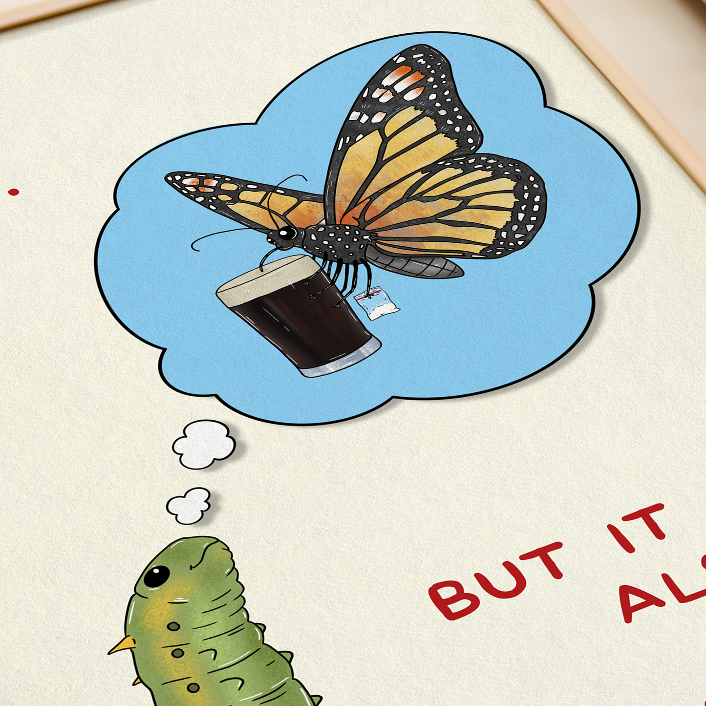 Change is Beautiful - Caterpillar to Butterfly