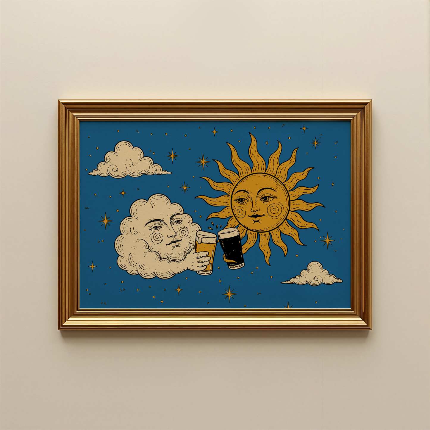 Sun and Cloud - Stop Over Thinking, Start Day Drinking