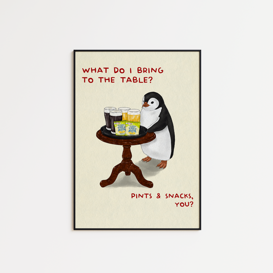 Penguin - What I bring to the table print