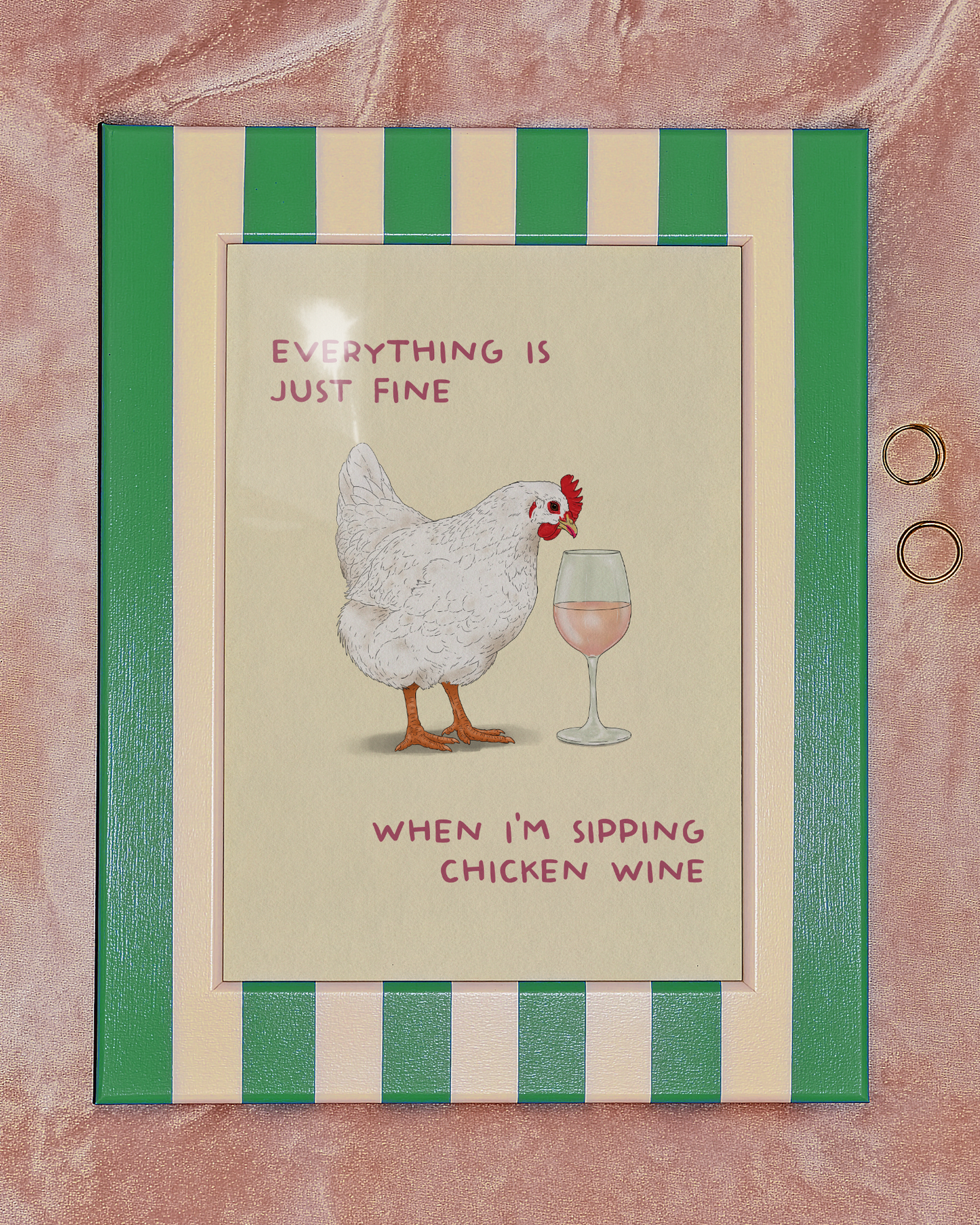 Chicken Wine Print